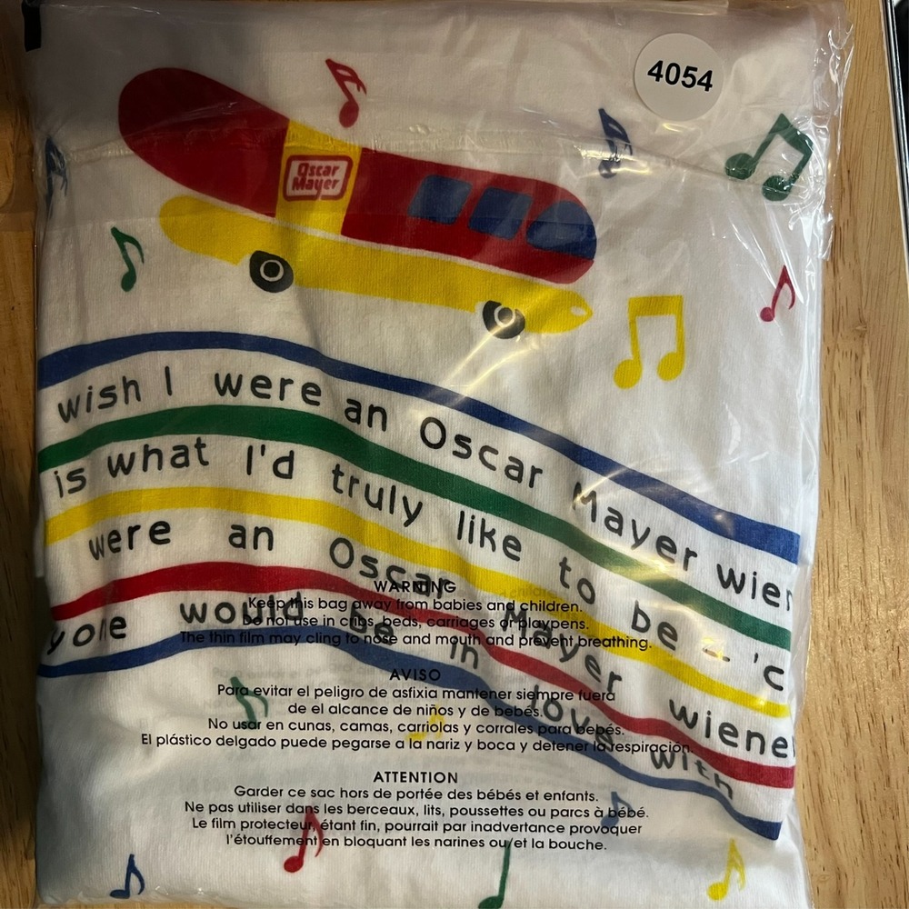 Oscar Mayer Hot Dog Weiner Weiner Mobile I‎ Wish I Was A Jingle Song T Shirt 3XL - Picture 14 of 14